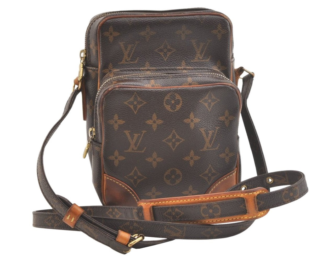 Authentic Louis Vuitton Monogram Amazone Shoulder Cross Body Bag M45236 LV 2318K