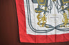 Authentic HERMES Carre 90 Scarf "BRIDES de GALA par" Silk Red 2319J