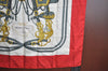Authentic HERMES Carre 90 Scarf "BRIDES de GALA par" Silk Red 2319J