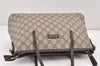 Authentic GUCCI Vintage 2Way Shoulder Tote Bag GG PVC Leather 353440 Brown 2319K