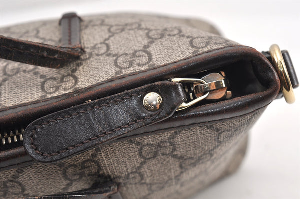 Authentic GUCCI Vintage 2Way Shoulder Tote Bag GG PVC Leather 353440 Brown 2319K