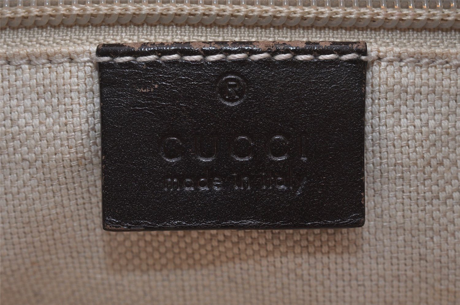 Authentic GUCCI Vintage 2Way Shoulder Tote Bag GG PVC Leather 353440 Brown 2319K