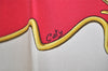 Authentic HERMES Carre 90 Scarf "caty" Egypt Scarab Motif Silk White 2320J