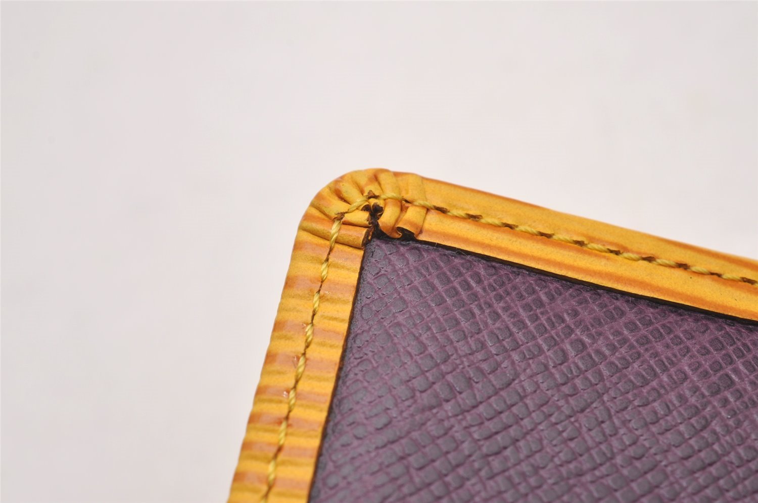 Authentic Louis Vuitton Epi Organizer De Poche Pass Case Yellow M63589 LV 2321I