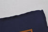 Authentic HERMES Carre 90 Scarf "Sangles" Silk Navy 2321J