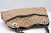 Authentic GUCCI Eclipse Shoulder Tote Bag GG Canvas Leather 121023 Brown 2321K