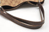 Authentic GUCCI Eclipse Shoulder Tote Bag GG Canvas Leather 121023 Brown 2321K