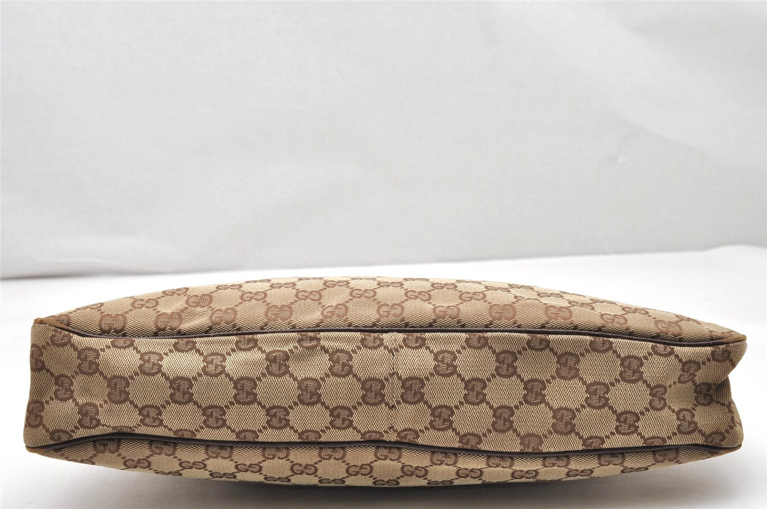 Authentic GUCCI Eclipse Shoulder Tote Bag GG Canvas Leather 121023 Brown 2321K