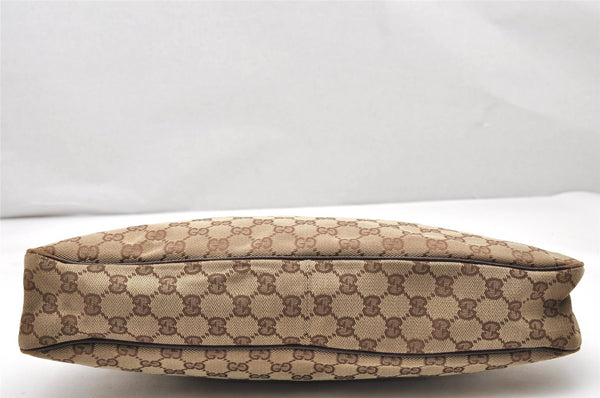 Authentic GUCCI Eclipse Shoulder Tote Bag GG Canvas Leather 121023 Brown 2321K