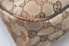 Authentic GUCCI Eclipse Shoulder Tote Bag GG Canvas Leather 121023 Brown 2321K