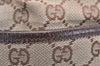 Authentic GUCCI Eclipse Shoulder Tote Bag GG Canvas Leather 121023 Brown 2321K