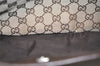 Authentic GUCCI Eclipse Shoulder Tote Bag GG Canvas Leather 121023 Brown 2321K