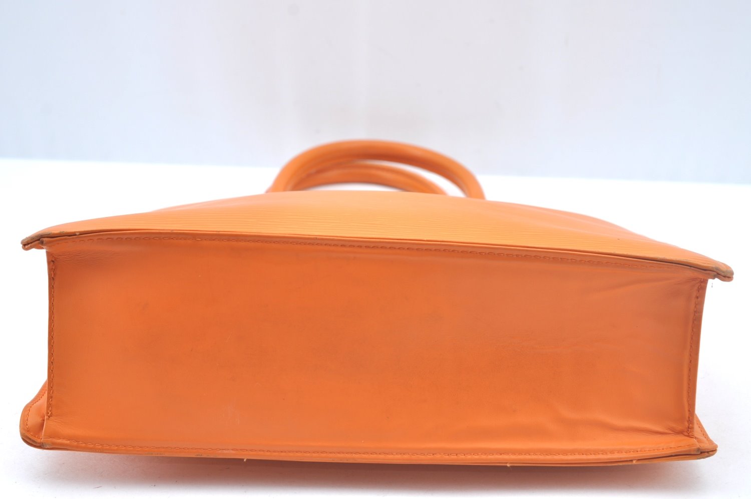 Authentic Louis Vuitton Epi Leather Sac Plat PM Hand Bag Orange M5274H LV 2323J