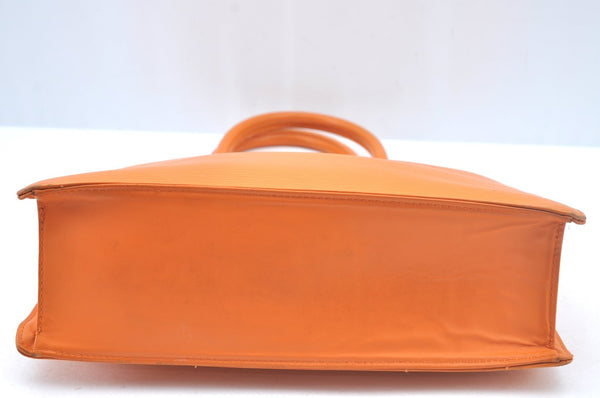 Authentic Louis Vuitton Epi Leather Sac Plat PM Hand Bag Orange M5274H LV 2323J