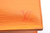 Authentic Louis Vuitton Epi Leather Sac Plat PM Hand Bag Orange M5274H LV 2323J