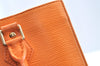Authentic Louis Vuitton Epi Leather Sac Plat PM Hand Bag Orange M5274H LV 2323J