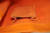 Authentic Louis Vuitton Epi Leather Sac Plat PM Hand Bag Orange M5274H LV 2323J