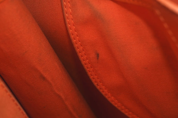 Authentic Louis Vuitton Epi Leather Sac Plat PM Hand Bag Orange M5274H LV 2323J