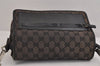 Authentic GUCCI Sherry Line Shoulder Bag GG Canvas Leather 0190375 Black 2325J