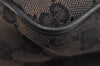 Authentic GUCCI Sherry Line Shoulder Bag GG Canvas Leather 0190375 Black 2325J