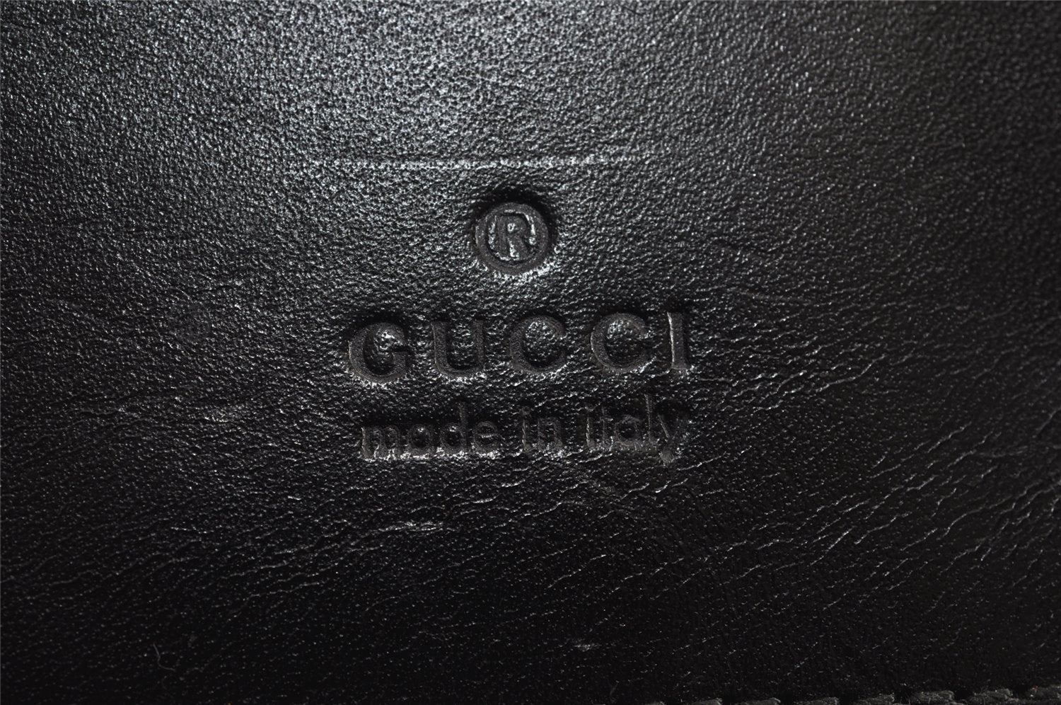Authentic GUCCI Sherry Line Shoulder Bag GG Canvas Leather 0190375 Black 2325J