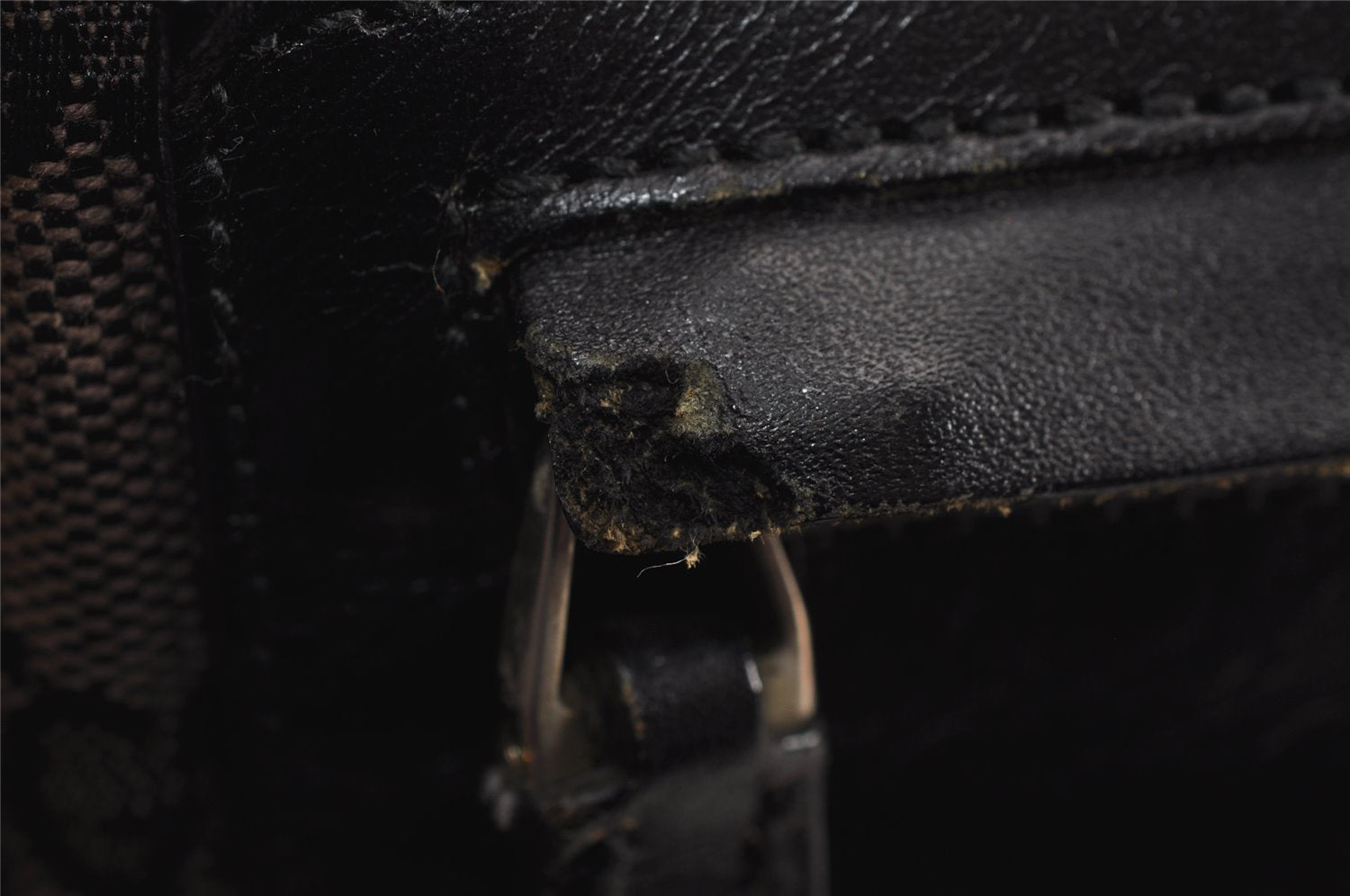 Authentic GUCCI Sherry Line Shoulder Bag GG Canvas Leather 0190375 Black 2325J