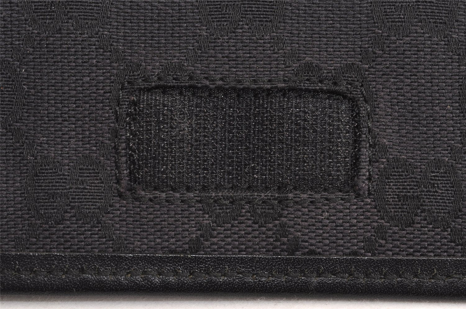 Authentic GUCCI Sherry Line Shoulder Bag GG Canvas Leather 0190375 Black 2325J