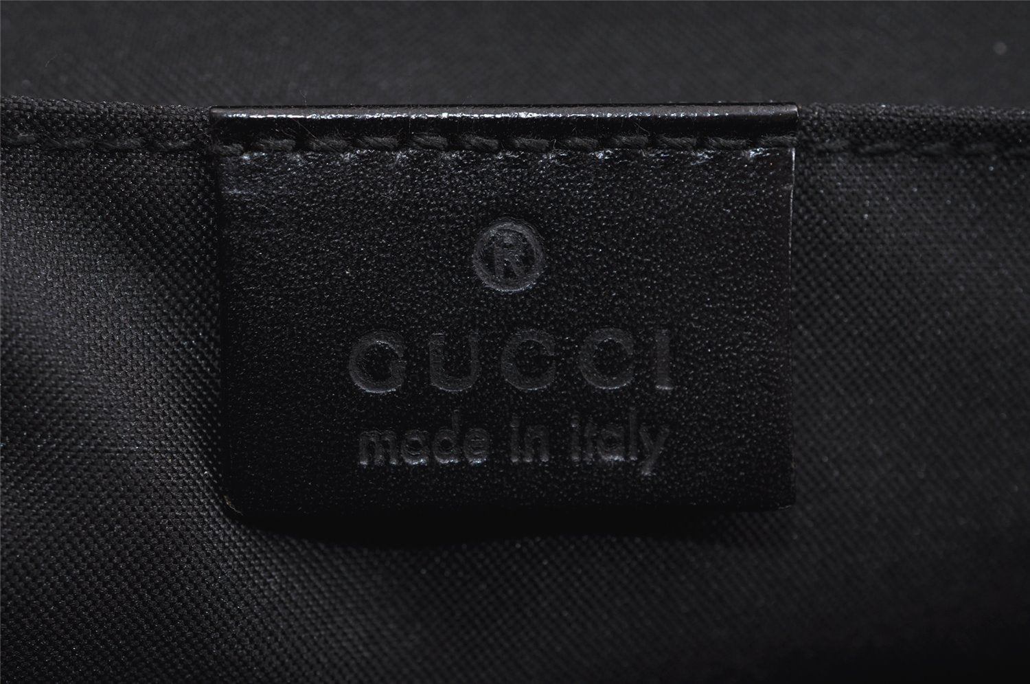 Authentic GUCCI Sherry Line Shoulder Bag GG Canvas Leather 0190375 Black 2325J
