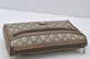 Authentic GUCCI GG Plus Clutch Hand Bag Purse GG PVC Leather Brown Junk 2326J