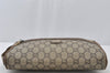 Authentic GUCCI GG Plus Clutch Hand Bag Purse GG PVC Leather Brown Junk 2326J