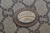 Authentic GUCCI GG Plus Clutch Hand Bag Purse GG PVC Leather Brown Junk 2326J