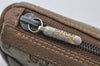 Authentic GUCCI GG Plus Clutch Hand Bag Purse GG PVC Leather Brown Junk 2326J
