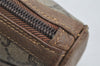 Authentic GUCCI GG Plus Clutch Hand Bag Purse GG PVC Leather Brown Junk 2326J