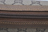 Authentic GUCCI GG Plus Clutch Hand Bag Purse GG PVC Leather Brown Junk 2326J