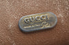 Authentic GUCCI GG Plus Clutch Hand Bag Purse GG PVC Leather Brown Junk 2326J