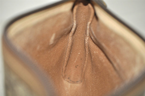 Authentic GUCCI GG Plus Clutch Hand Bag Purse GG PVC Leather Brown Junk 2326J