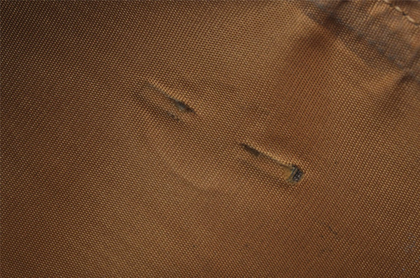 Authentic GUCCI GG Plus Clutch Hand Bag Purse GG PVC Leather Brown Junk 2326J