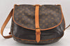 Authentic Louis Vuitton Monogram Saumur 35 Shoulder Cross Bag M42254 LV 2326K