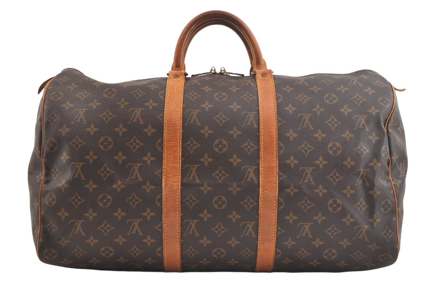 Authentic Louis Vuitton Monogram Keepall 50 Travel Boston Bag M41426 LV 2328K