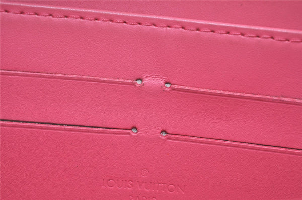 Authentic Louis Vuitton Vernis Zippy Wallet Long Purse Pink M9147F LV 2329I