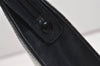 Authentic GUCCI Sherry Line Clutch Hand Bag Purse GG PVC Leather Navy Blue 2329J