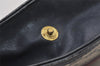 Authentic GUCCI Sherry Line Clutch Hand Bag Purse GG PVC Leather Navy Blue 2329J