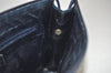 Authentic GUCCI Sherry Line Clutch Hand Bag Purse GG PVC Leather Navy Blue 2329J