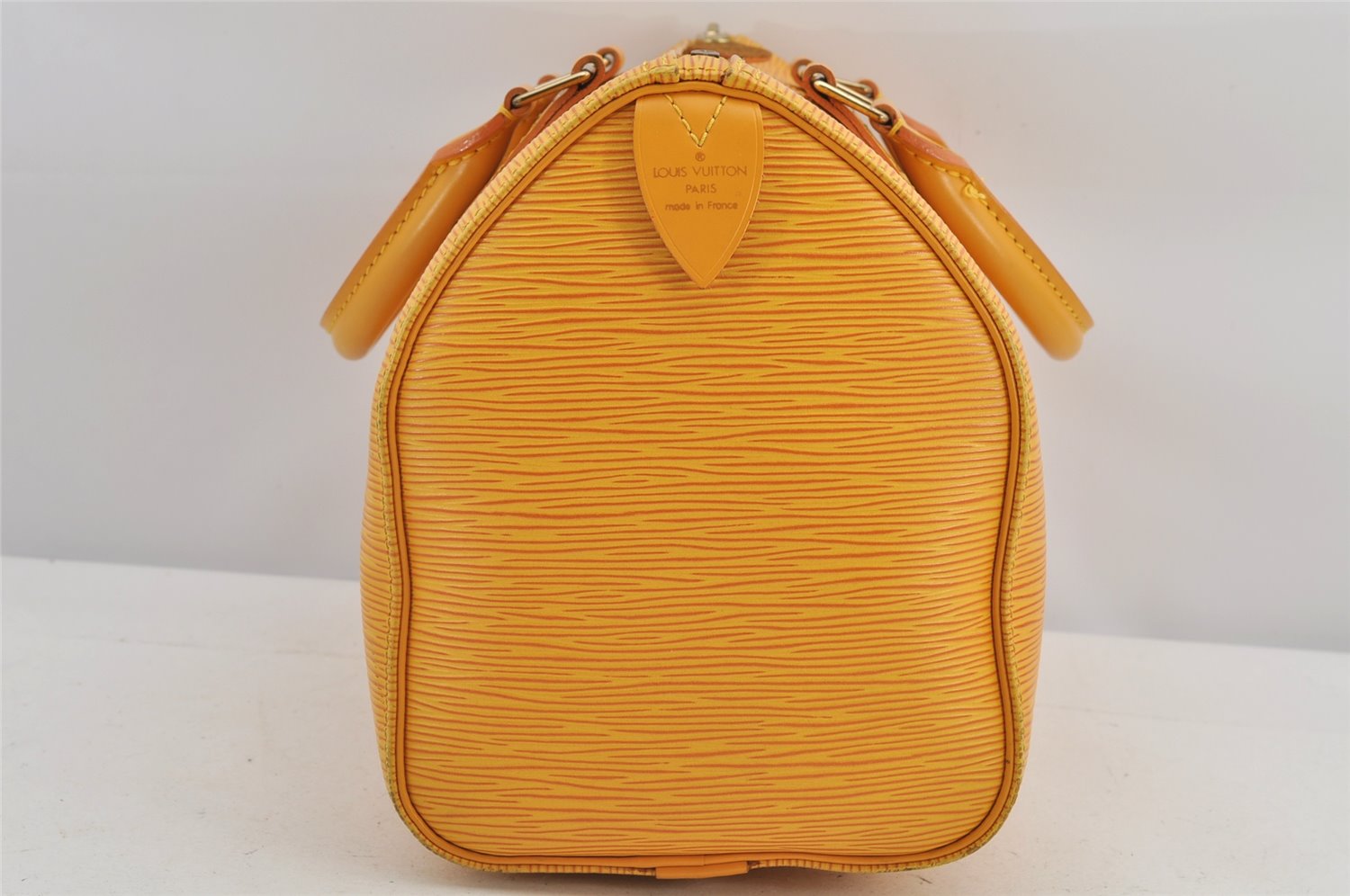 Authentic Louis Vuitton Epi Speedy 25 Hand Boston Bag Yellow M43019 LV 2329K