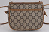 Authentic GUCCI GG Plus Shoulder Bag Purse GG PVC Leather Brown Junk 2330J