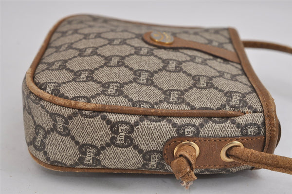 Authentic GUCCI GG Plus Shoulder Bag Purse GG PVC Leather Brown Junk 2330J