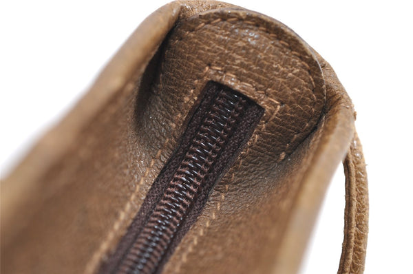 Authentic GUCCI GG Plus Shoulder Bag Purse GG PVC Leather Brown Junk 2330J