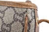 Authentic GUCCI GG Plus Shoulder Bag Purse GG PVC Leather Brown Junk 2330J