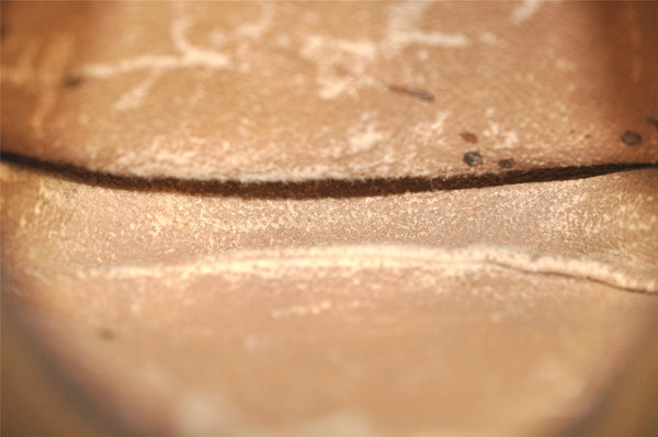 Authentic GUCCI GG Plus Shoulder Bag Purse GG PVC Leather Brown Junk 2330J