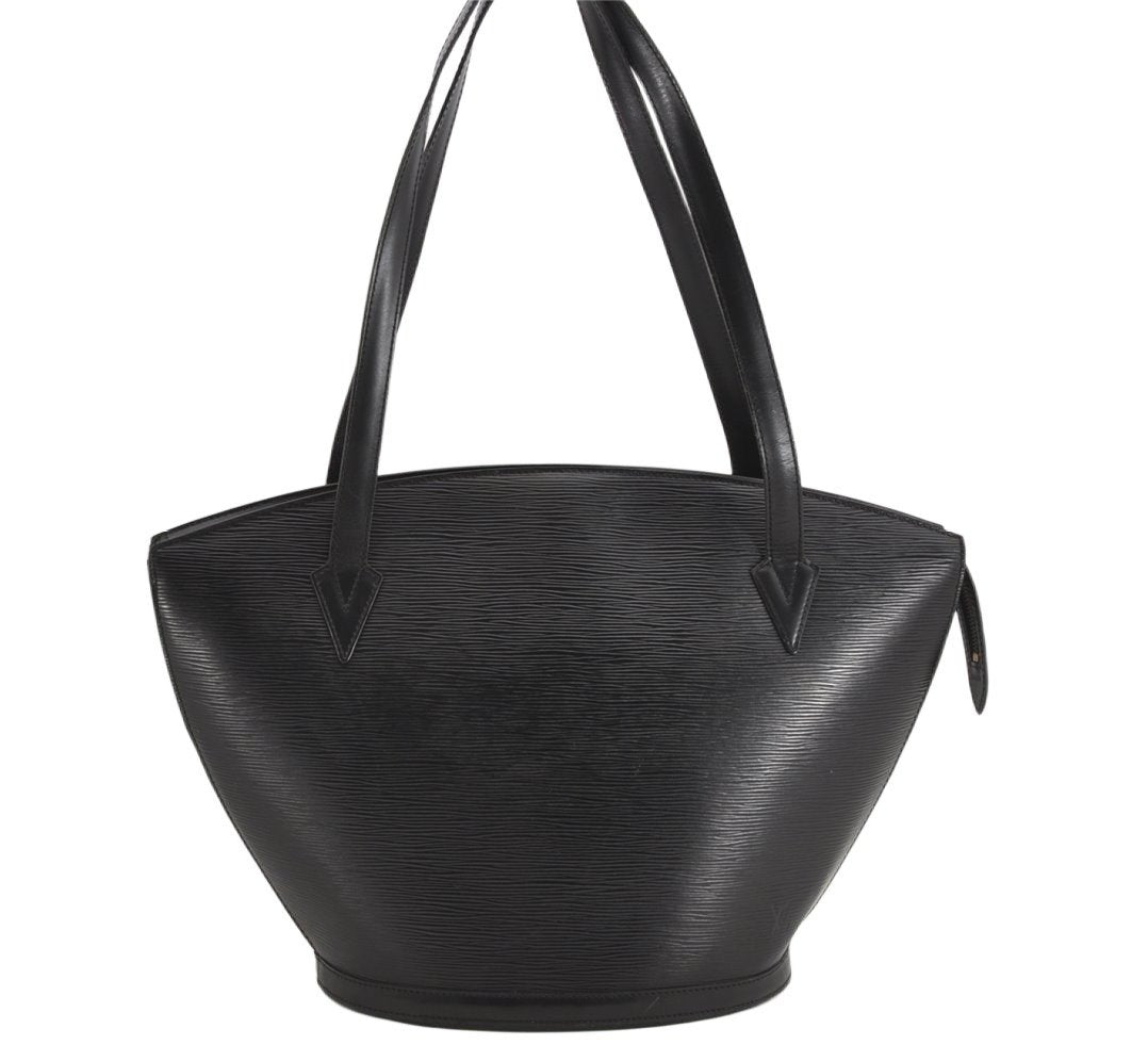 Auth Louis Vuitton Epi Saint Jacques Shopping Shoulder Bag Black M52262 LV 2330K